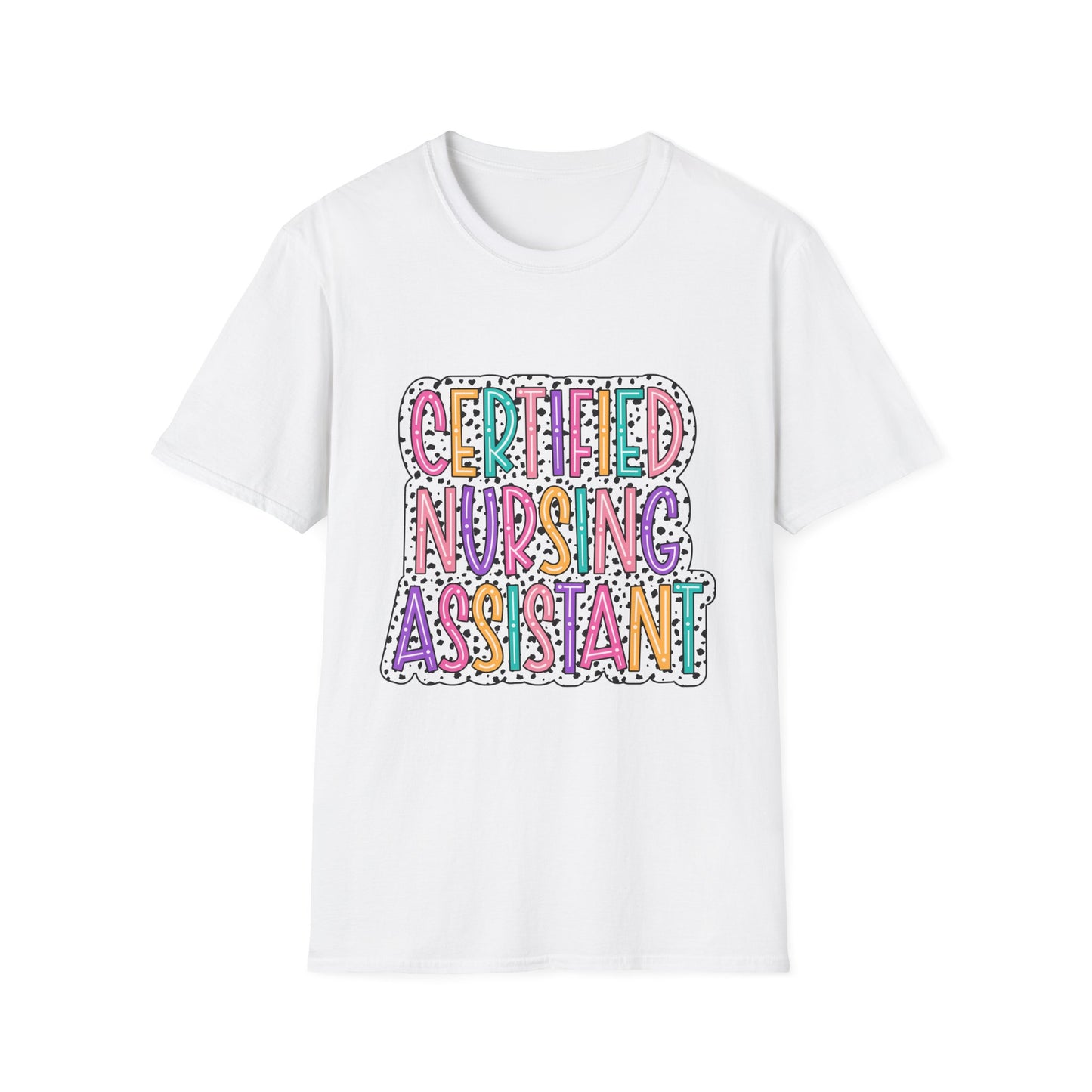 Certified Nursing Assistant T-Shirt — Colorful Playful CNA Tee