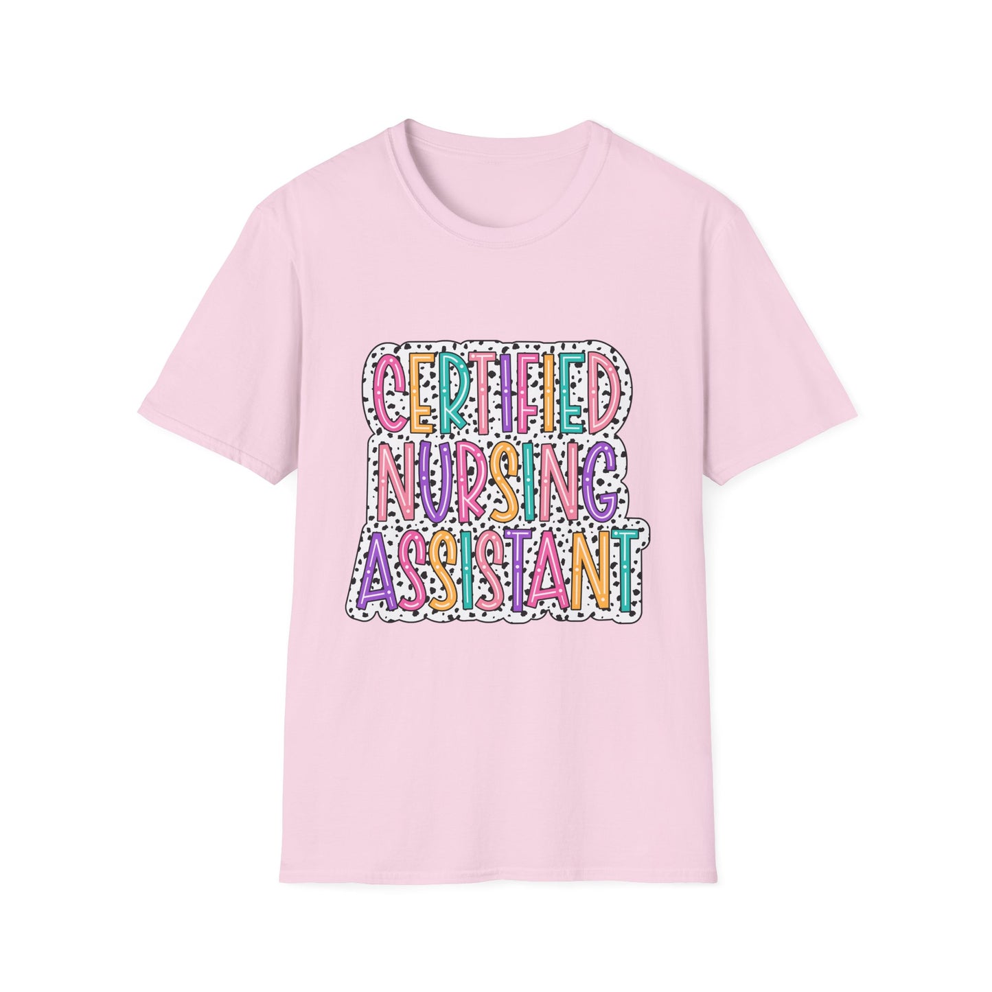 Certified Nursing Assistant T-Shirt — Colorful Playful CNA Tee