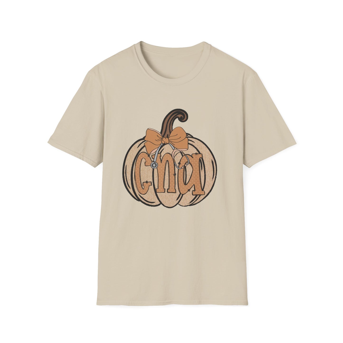 Pumpkin Monogram T-Shirt — Personalized Fall Halloween Tee with Bow