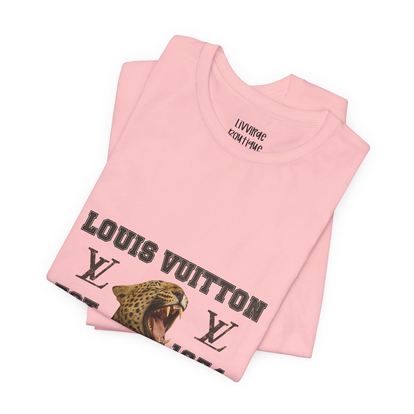 Louis Vuitton University Leopard Graphic Tee