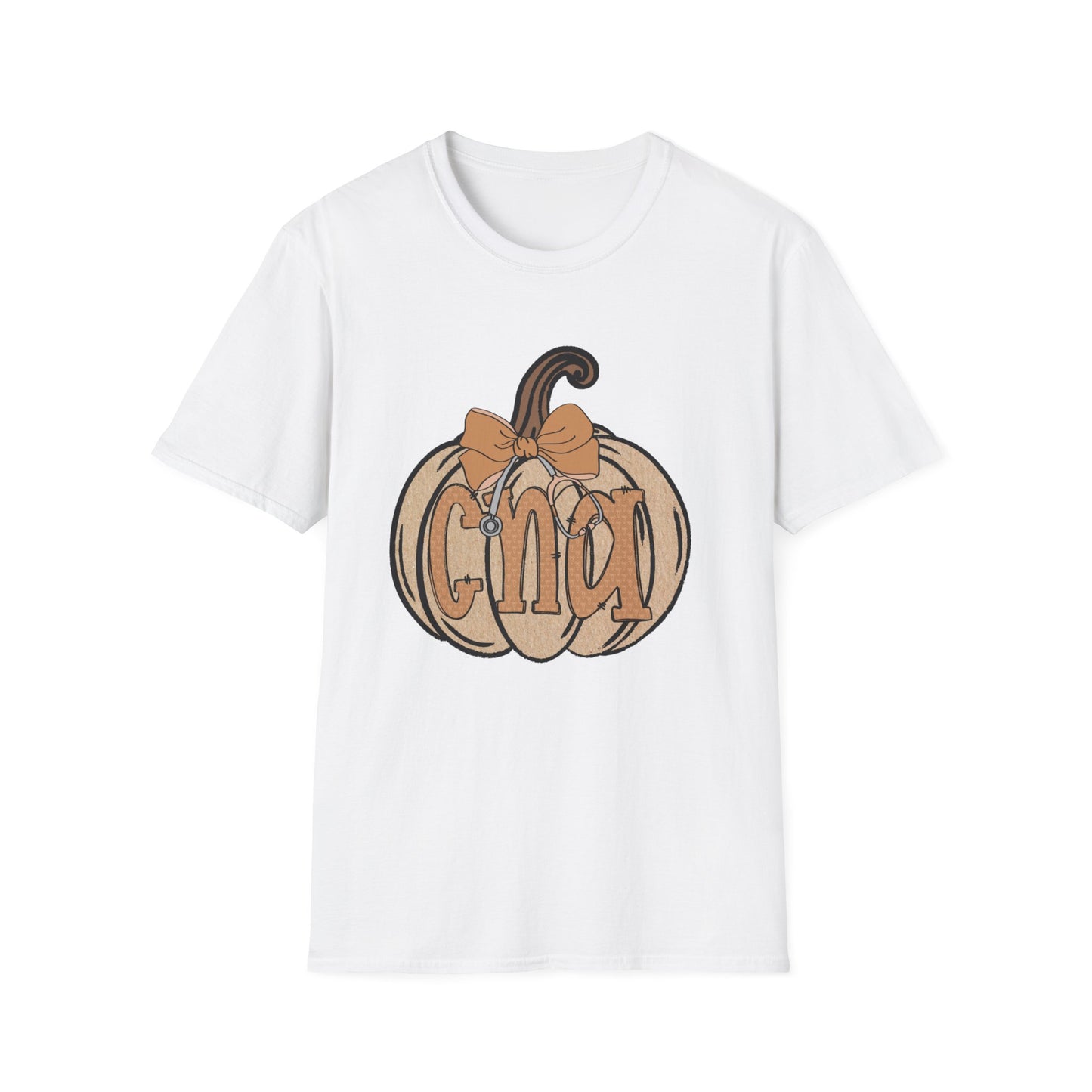 Pumpkin Monogram T-Shirt — Personalized Fall Halloween Tee with Bow