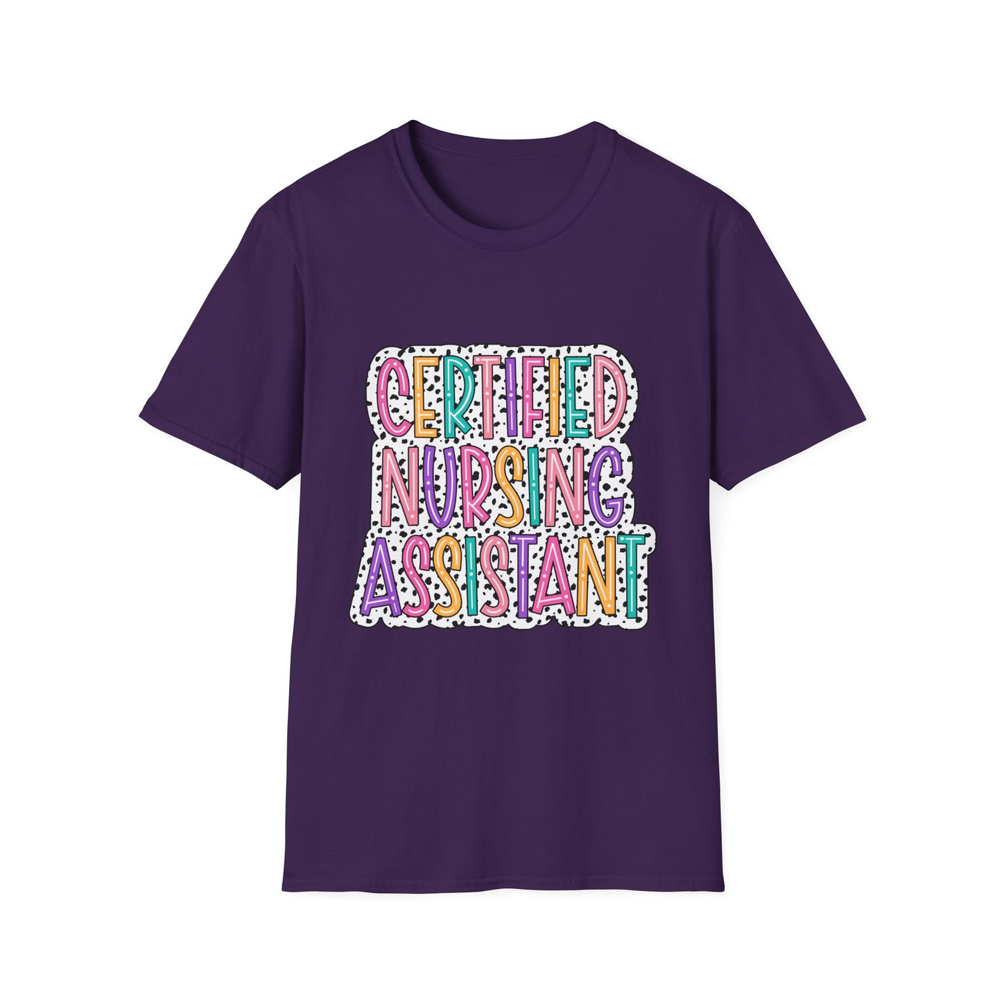 Certified Nursing Assistant T-Shirt — Colorful Playful CNA Tee