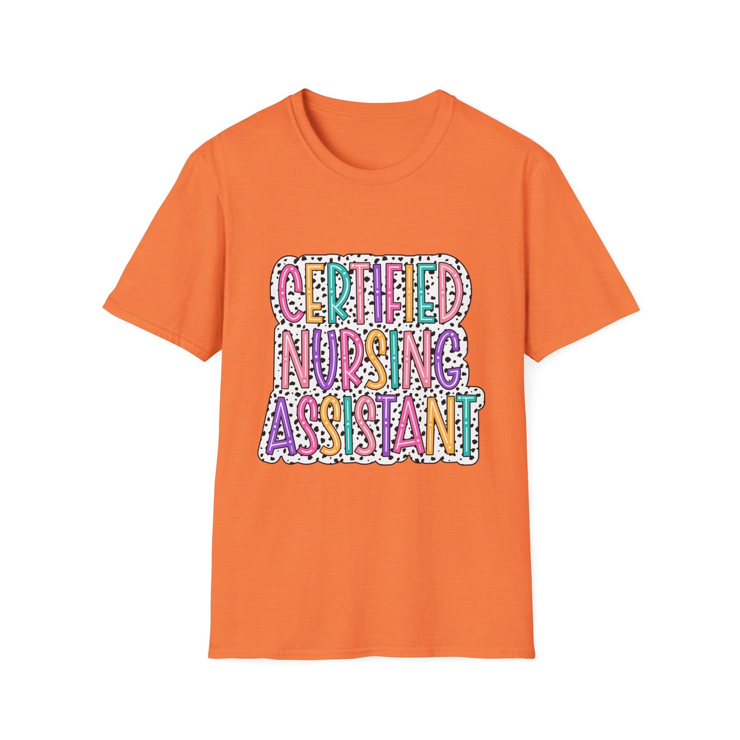 Certified Nursing Assistant T-Shirt — Colorful Playful CNA Tee