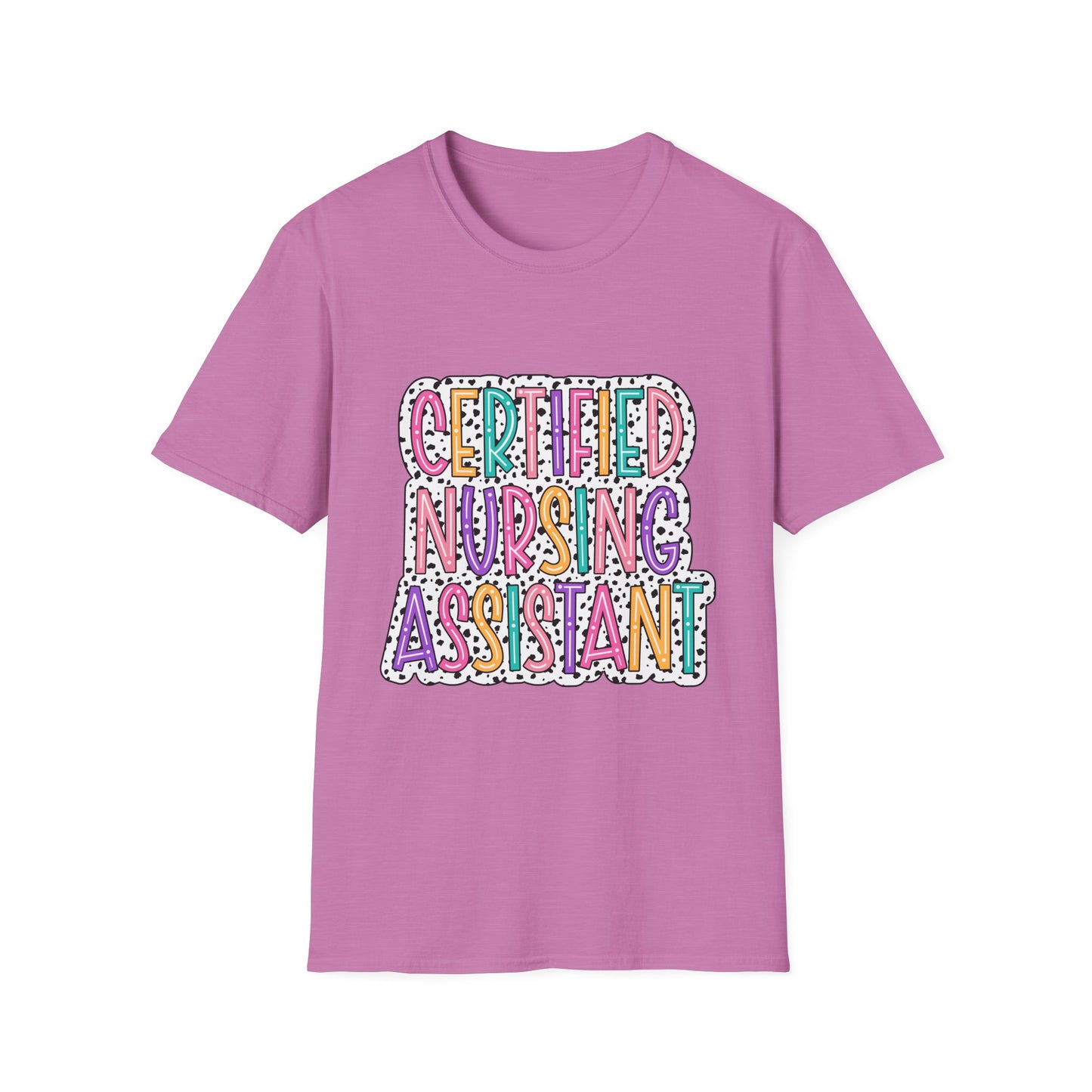 Certified Nursing Assistant T-Shirt — Colorful Playful CNA Tee