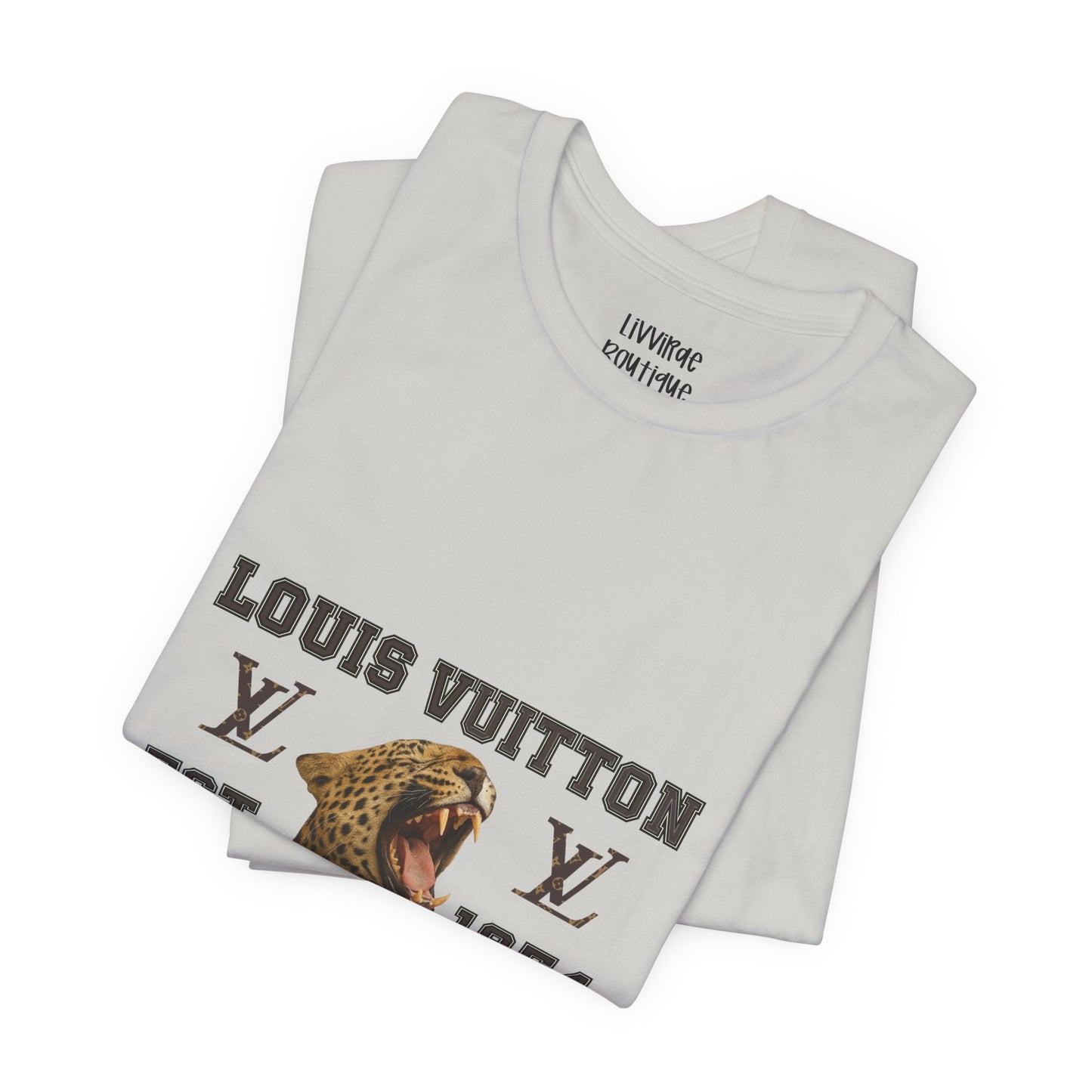 Louis Vuitton University Leopard Graphic Tee