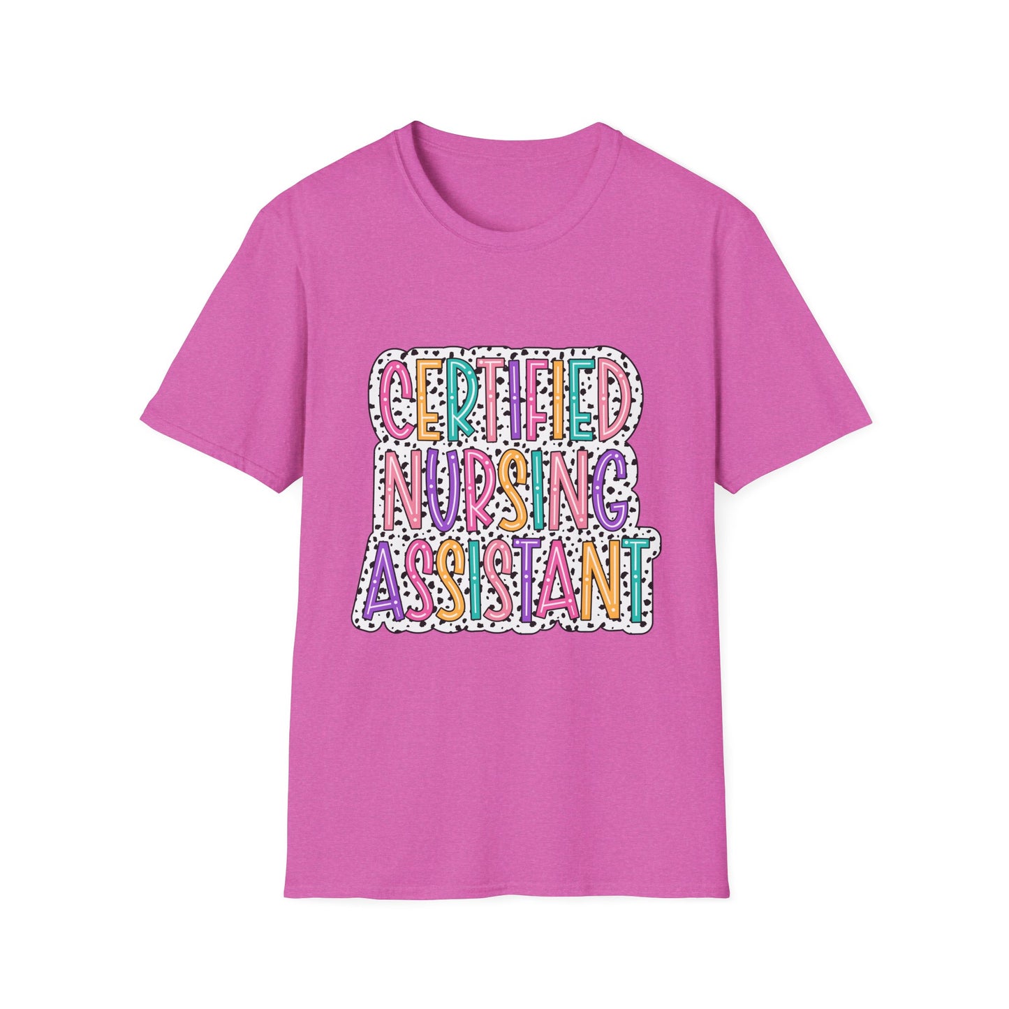 Certified Nursing Assistant T-Shirt — Colorful Playful CNA Tee