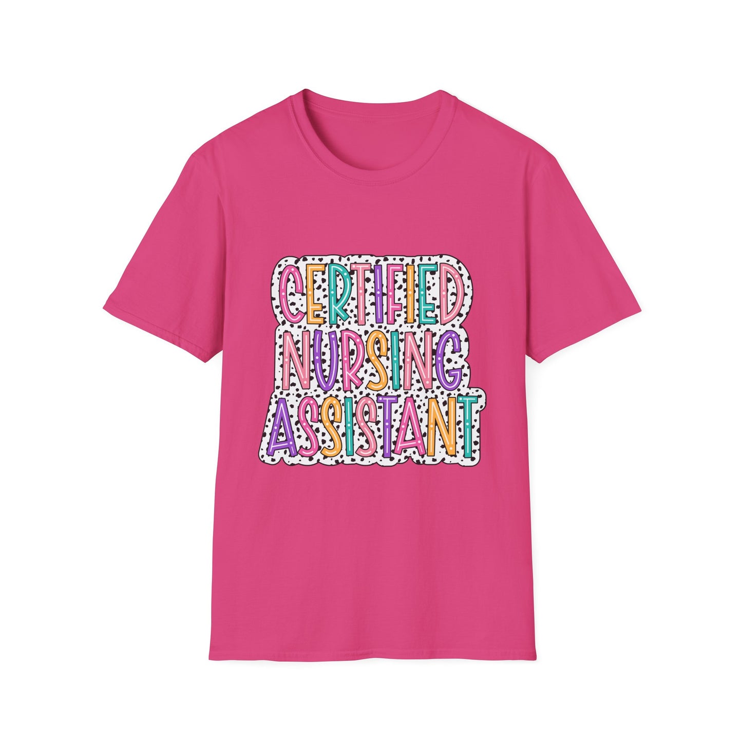Certified Nursing Assistant T-Shirt — Colorful Playful CNA Tee