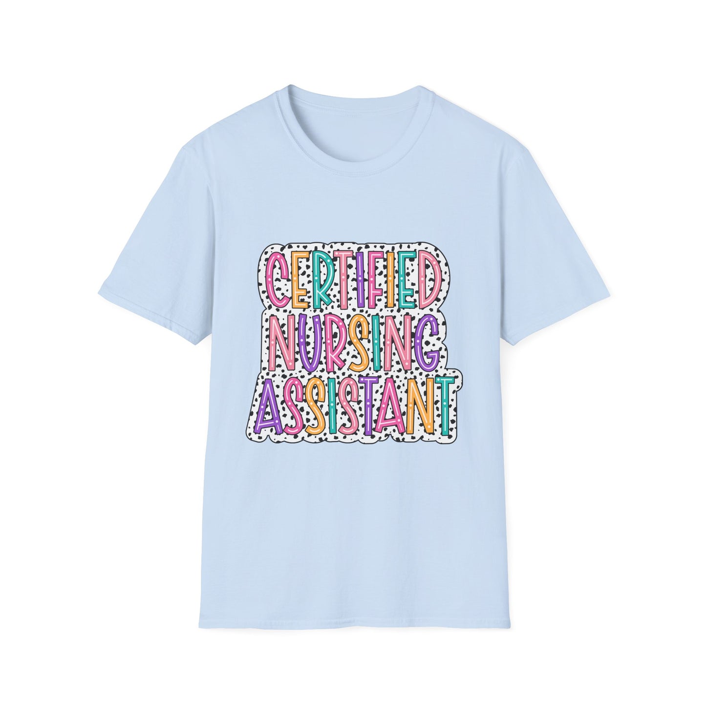 Certified Nursing Assistant T-Shirt — Colorful Playful CNA Tee