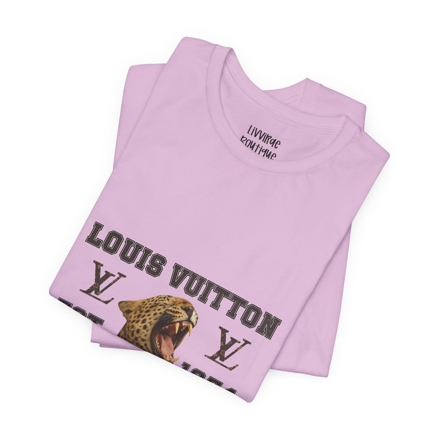Louis Vuitton University Leopard Graphic Tee