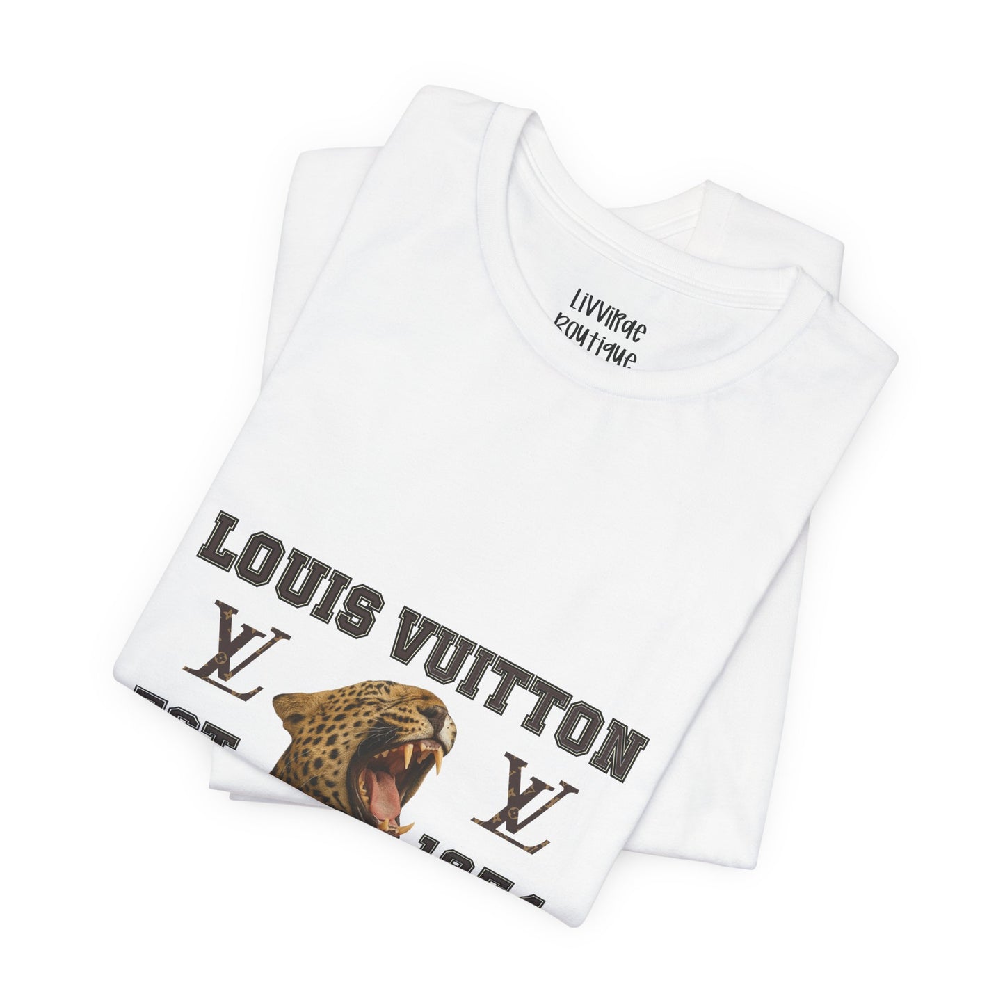 Louis Vuitton University Leopard Graphic Tee