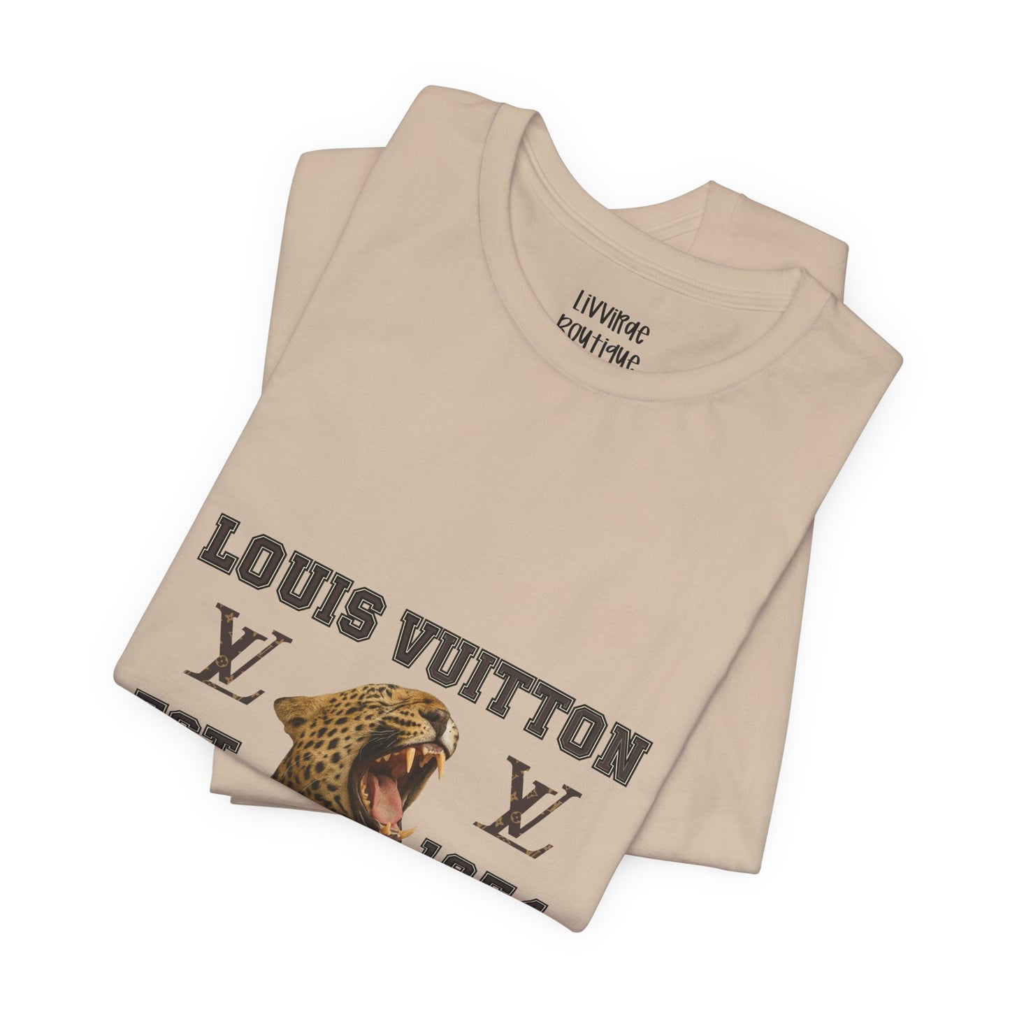 Louis Vuitton University Leopard Graphic Tee