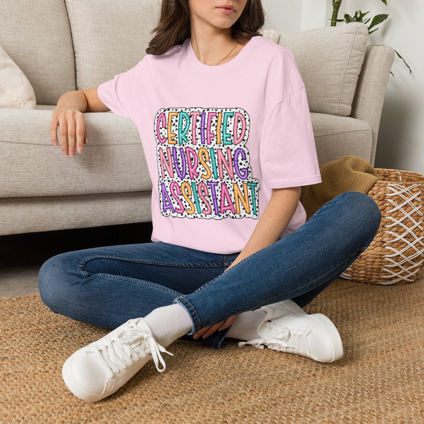 Certified Nursing Assistant T-Shirt — Colorful Playful CNA Tee