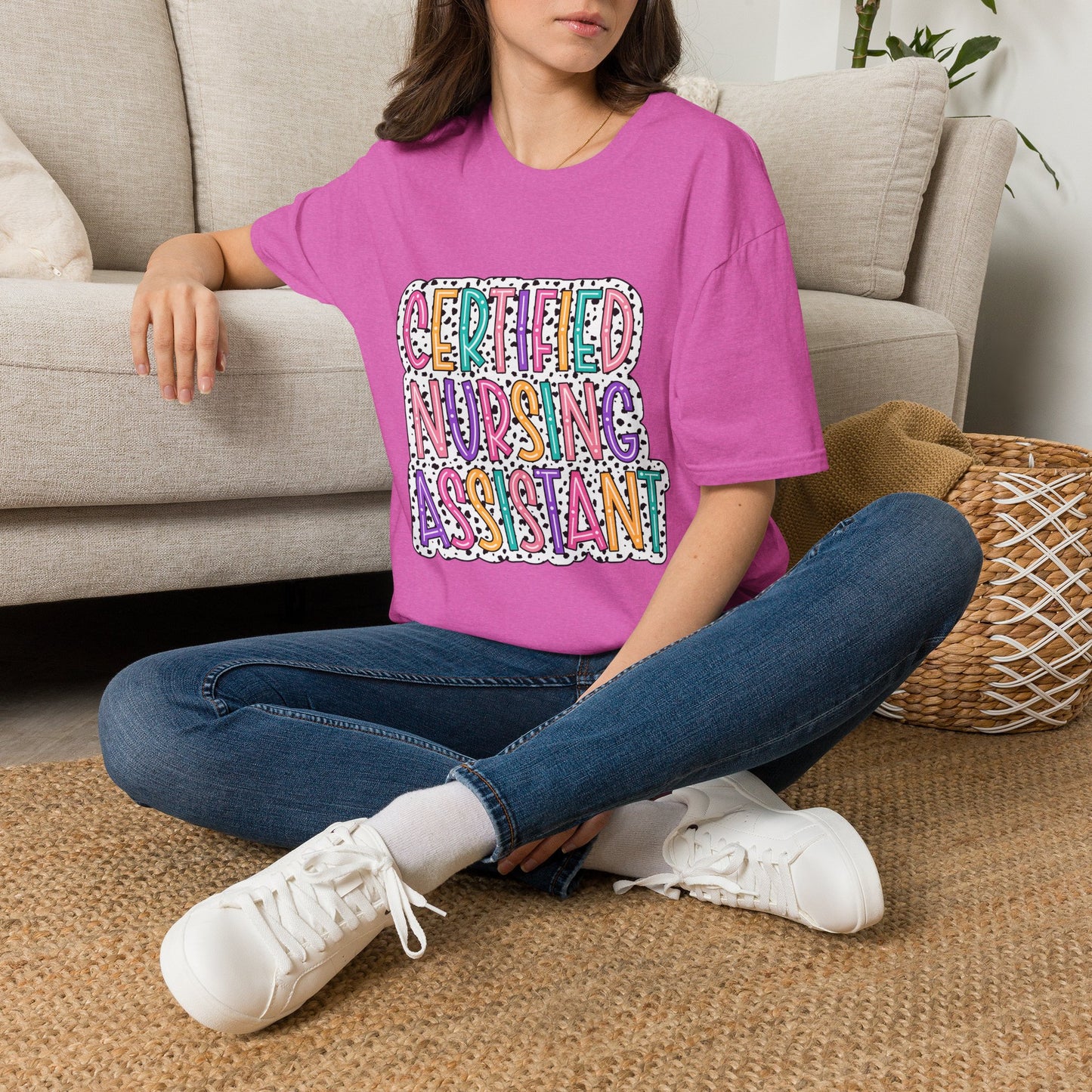 Certified Nursing Assistant T-Shirt — Colorful Playful CNA Tee